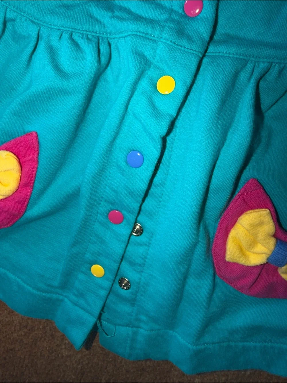 1993 Rainbow 🌈 tag Gymboree open hearts and bows baby dress. 6-12m